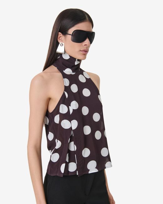 IRO White Polka Dot Top