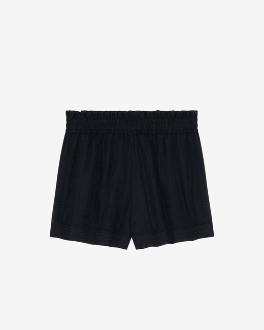 IRO Black Davinia Flowy High-waisted Shorts