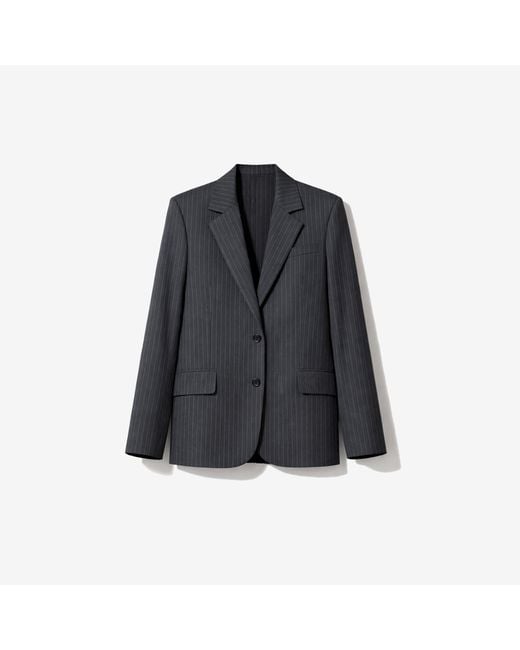IRO Blue Striped Suit Jacket