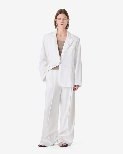 IRO White Flowing Tailored Jacket