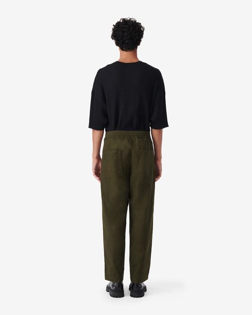 IRO Green Elastic Pants for men