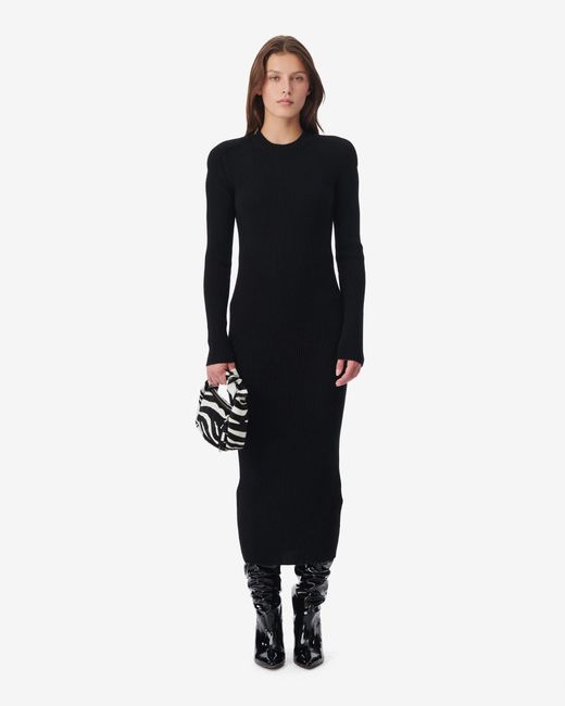 ROBE LONGUE EN CACHEMIRE LIETTE IRO en coloris Black