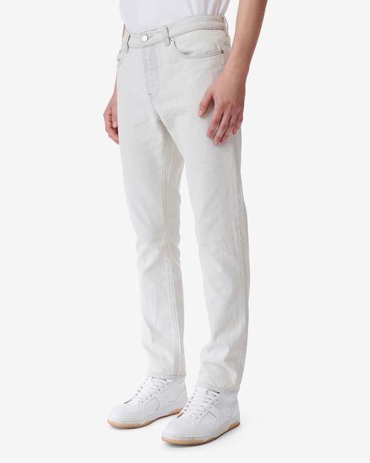 IRO White Daxo Straight-leg Jeans for men