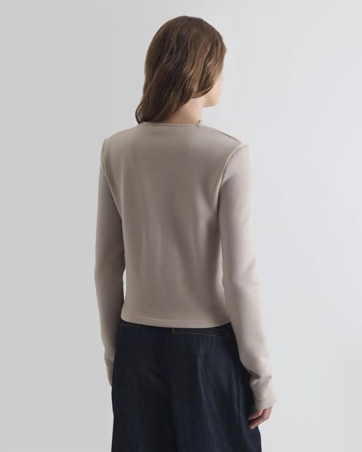 IRO Blue Asymmetric Draped Top