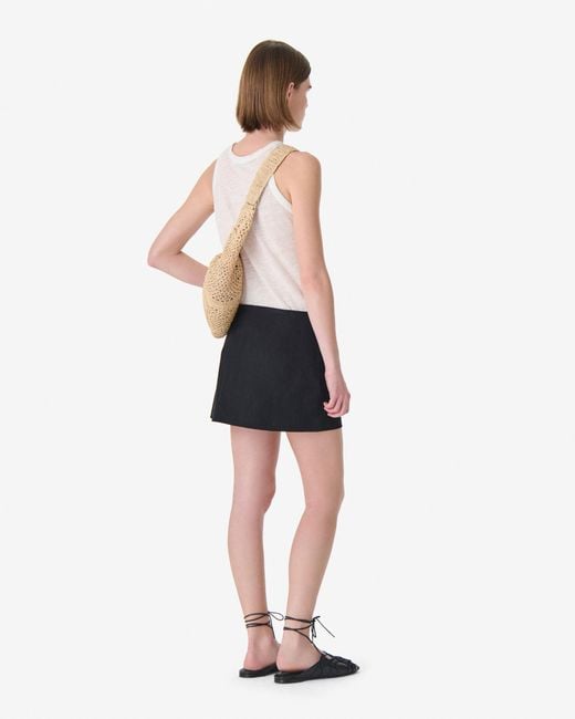 IRO Black Structured Mini Skirt