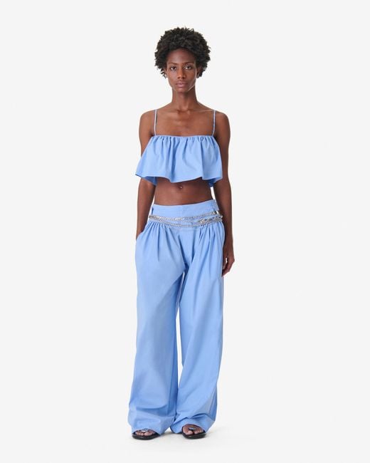 PANTALON LARGE IRO en coloris Blue