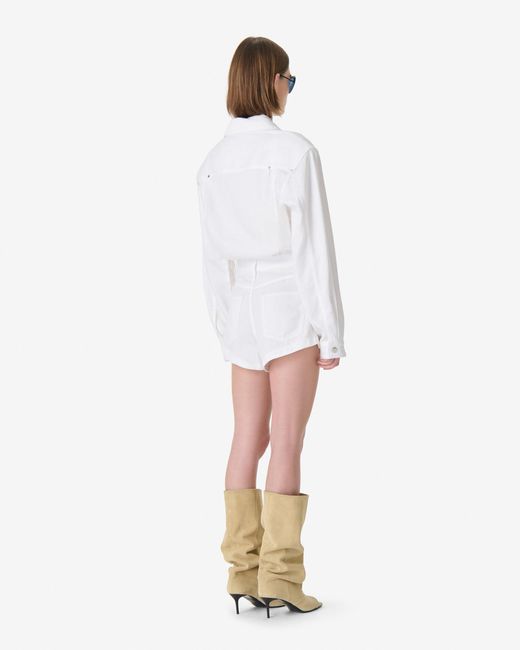 COMBISHORT AMPLE IRO en coloris White