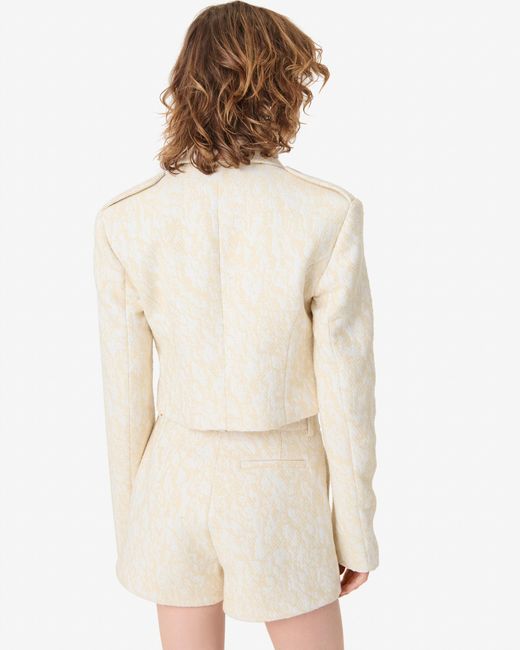 IRO Natural Cropped Tweed Jacket