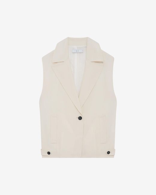 IRO White Karine Sleeveless Suit Jacket