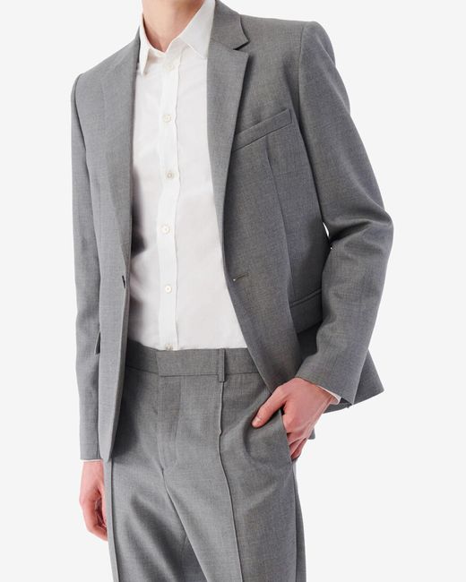 VESTE DE COSTUME EN LAINE IRO pour homme en coloris Gray