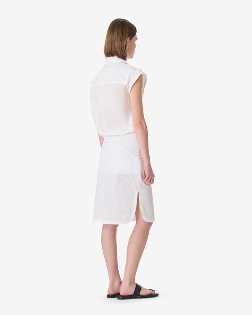 IRO White Destructured Mini Dress