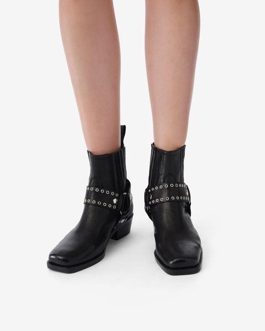 BOTTINES EN CUIR IRO en coloris White