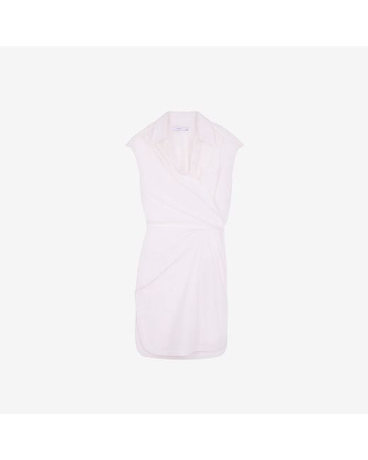 IRO White Destructured Mini Dress