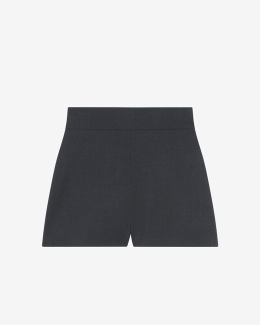 IRO Black Mytrina Straight-cut High-rise Shorts