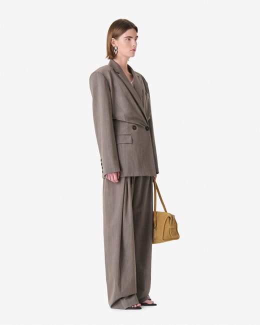 IRO Gray Fitted Tailored Jacket
