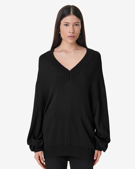 IRO Black Oversized Knit Sweater