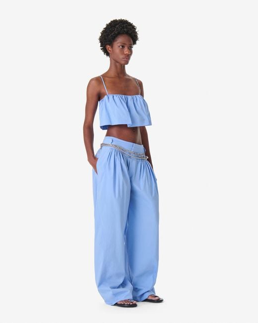 PANTALON LARGE IRO en coloris Blue