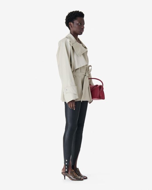 IRO White Short Belted Trench Coat