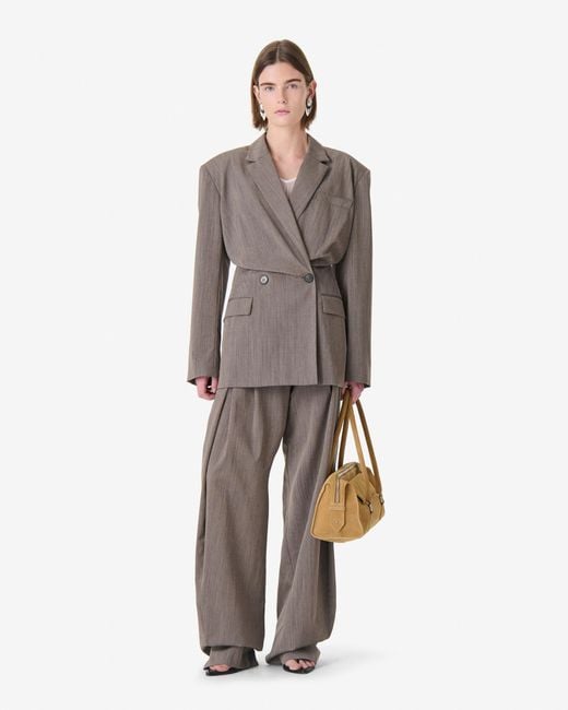 IRO Gray Fitted Tailored Jacket