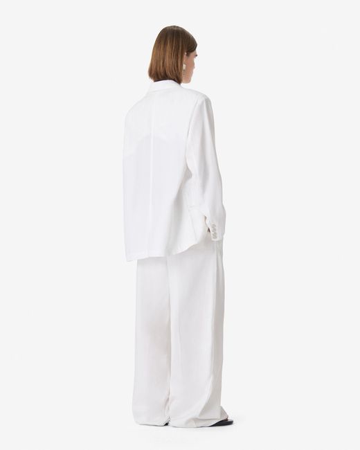 IRO White Flowing Tailored Jacket