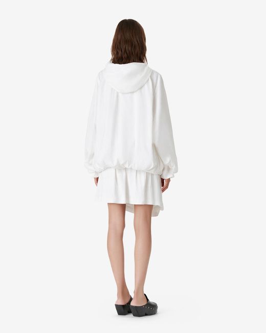 IRO White Adjustable Hooded Parka