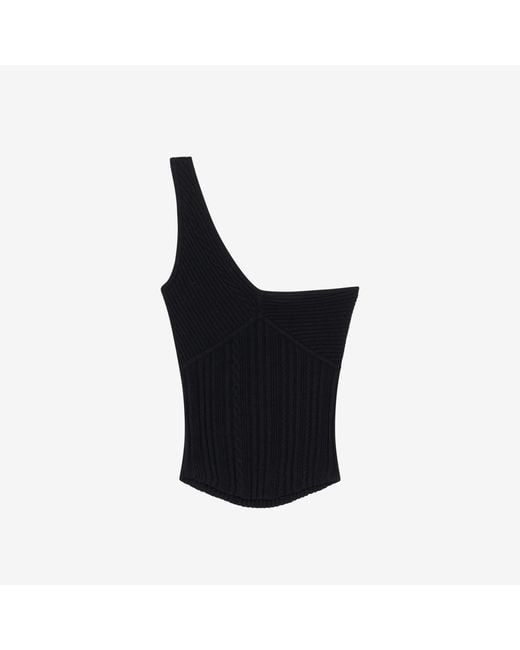 IRO Natural Asymmetrical Knit Top