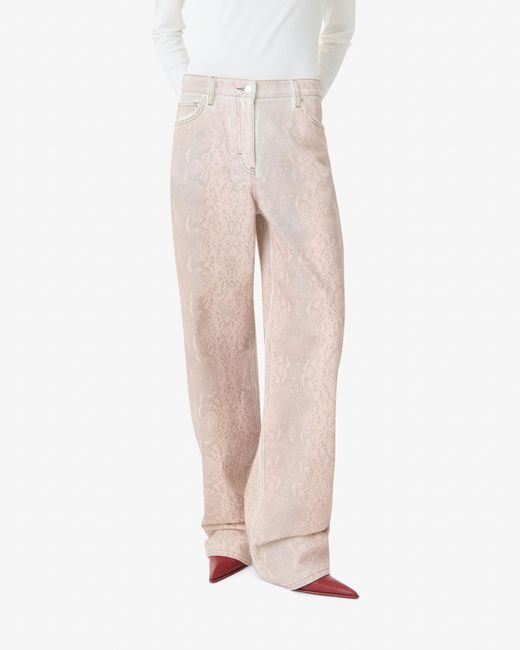 JEAN IMPRIMÉ PYTHON IRO en coloris White