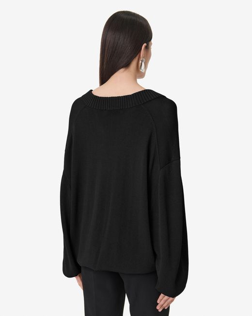 IRO Black Oversized Knit Sweater