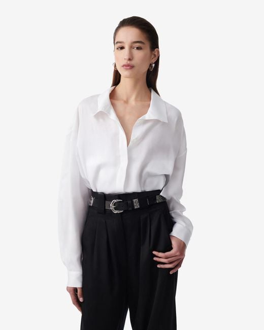 CHEMISE COL MONTANT IRO en coloris White