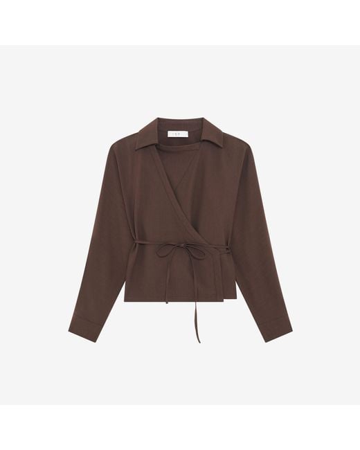 IRO Red Fluid Wallet Top