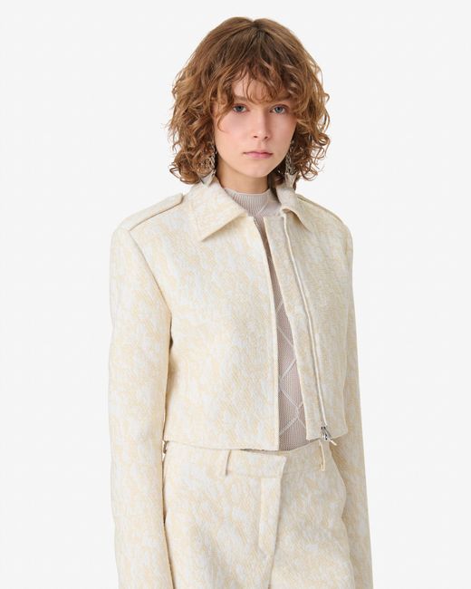 IRO Natural Cropped Tweed Jacket