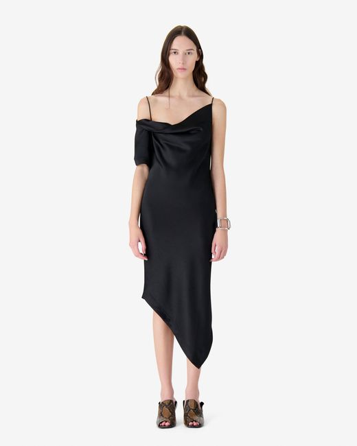 IRO Women's Blue Asymmetrical Long Dress - www.laplaya.ma