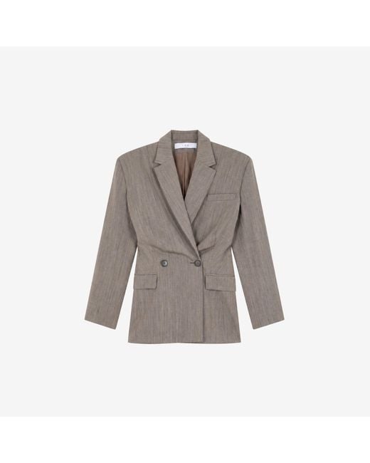 IRO Gray Fitted Tailored Jacket