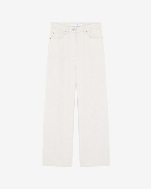 IRO White Martine High-waisted Cropped Jeans