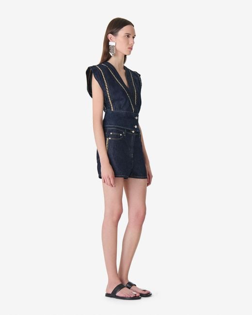IRO Blue Denim Top