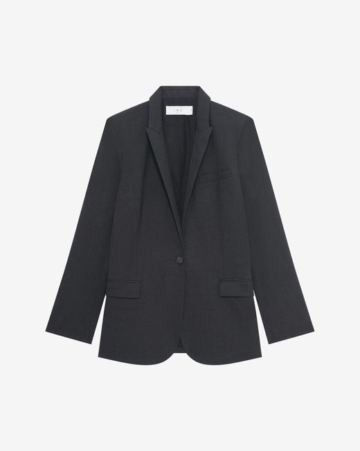 IRO Black Maurane Wool Suit Jacket