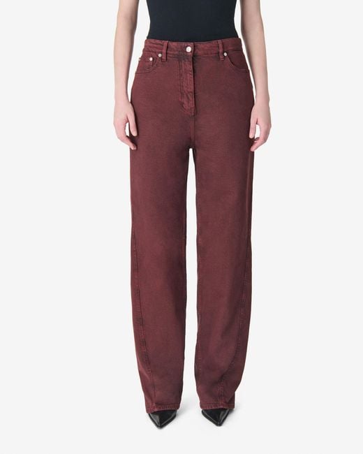 JEAN LARGE IRO en coloris Red