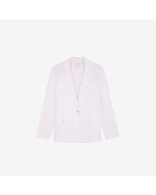 IRO White Flowing Tailored Jacket