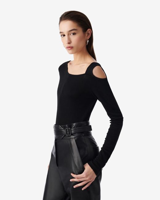 IRO Black Asymmetrical Top