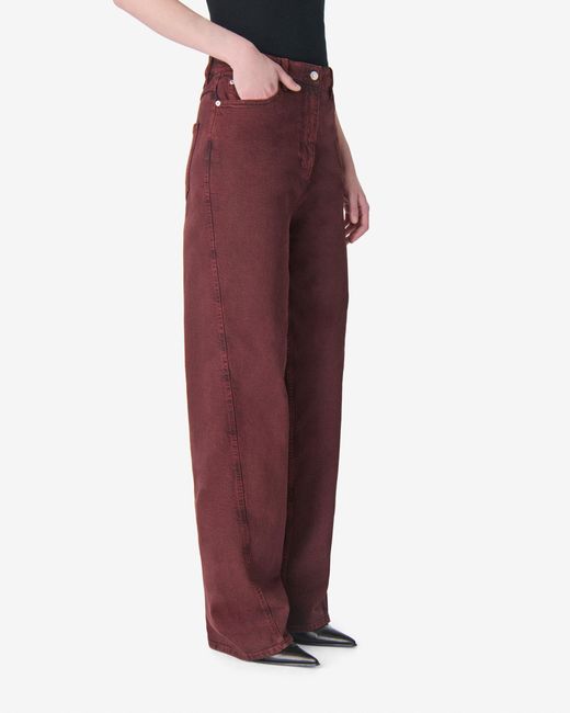 JEAN LARGE IRO en coloris Red