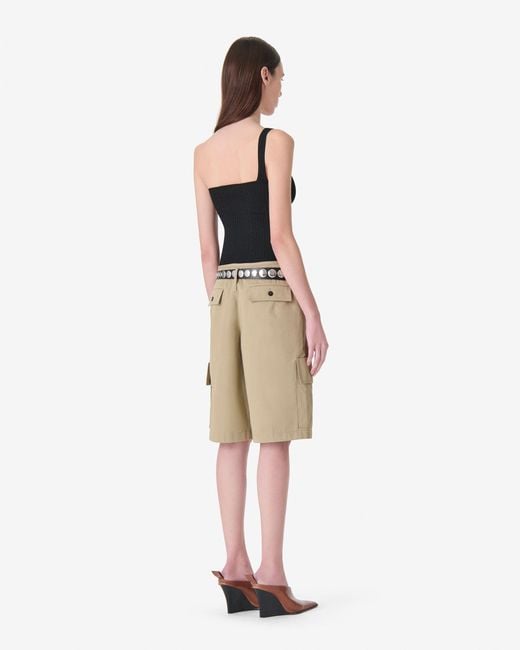 IRO Natural Asymmetrical Knit Top