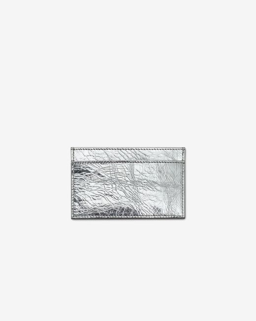 IRO White Cardi Silver Leather Cardholder