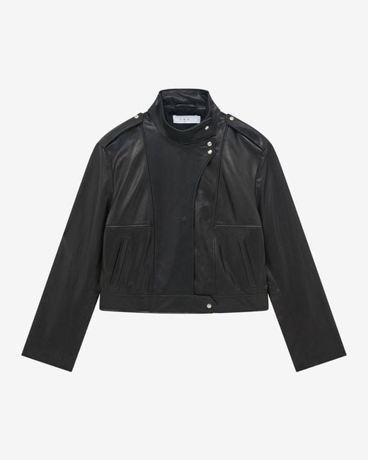 VESTE EN CUIR IRO en coloris Black