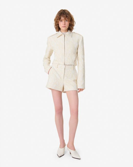 IRO Natural Cropped Tweed Jacket