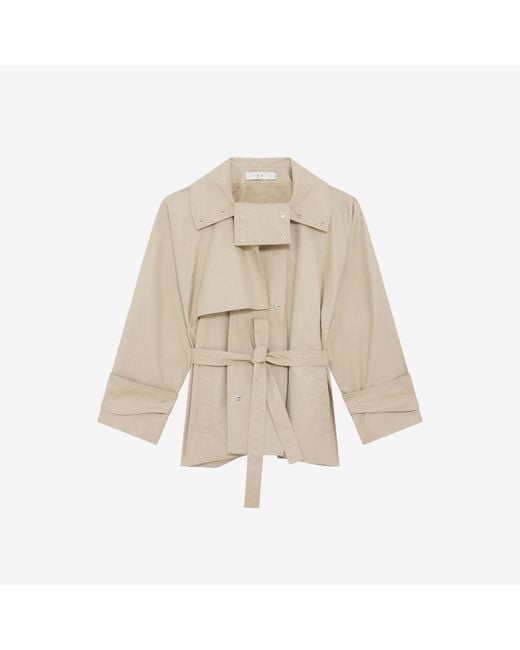 IRO White Short Belted Trench Coat