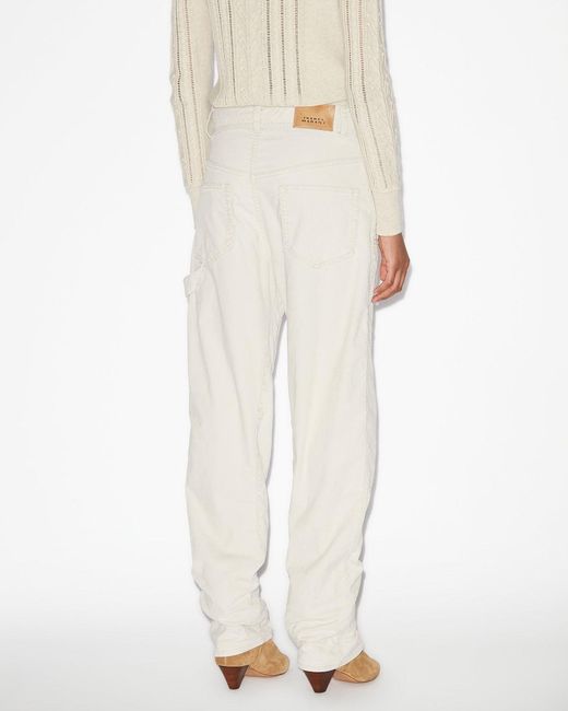 Isabel Marant White Lois Pants