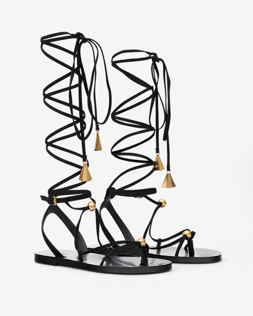 Isabel Marant White Azzi Sandals