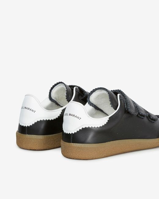 Isabel Marant Black Toile Beth Leather And Suede Sneakers