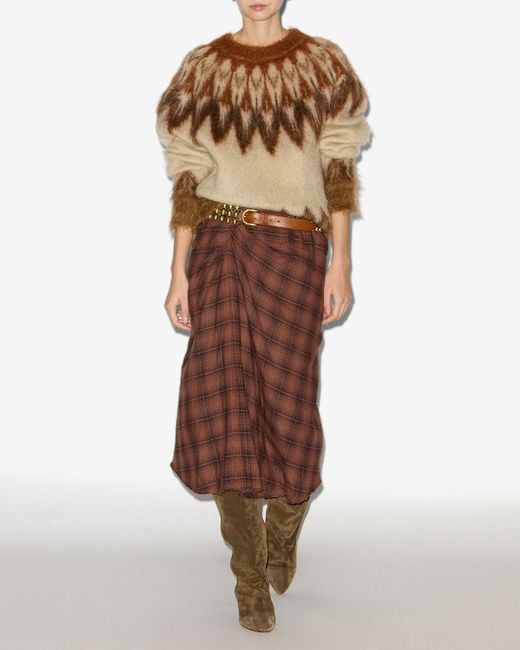 Jupe Nicole Isabel Marant en coloris Brown