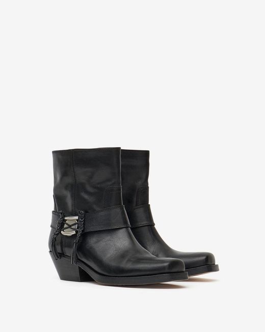 Isabel Marant Black Akson Gaucho Boots